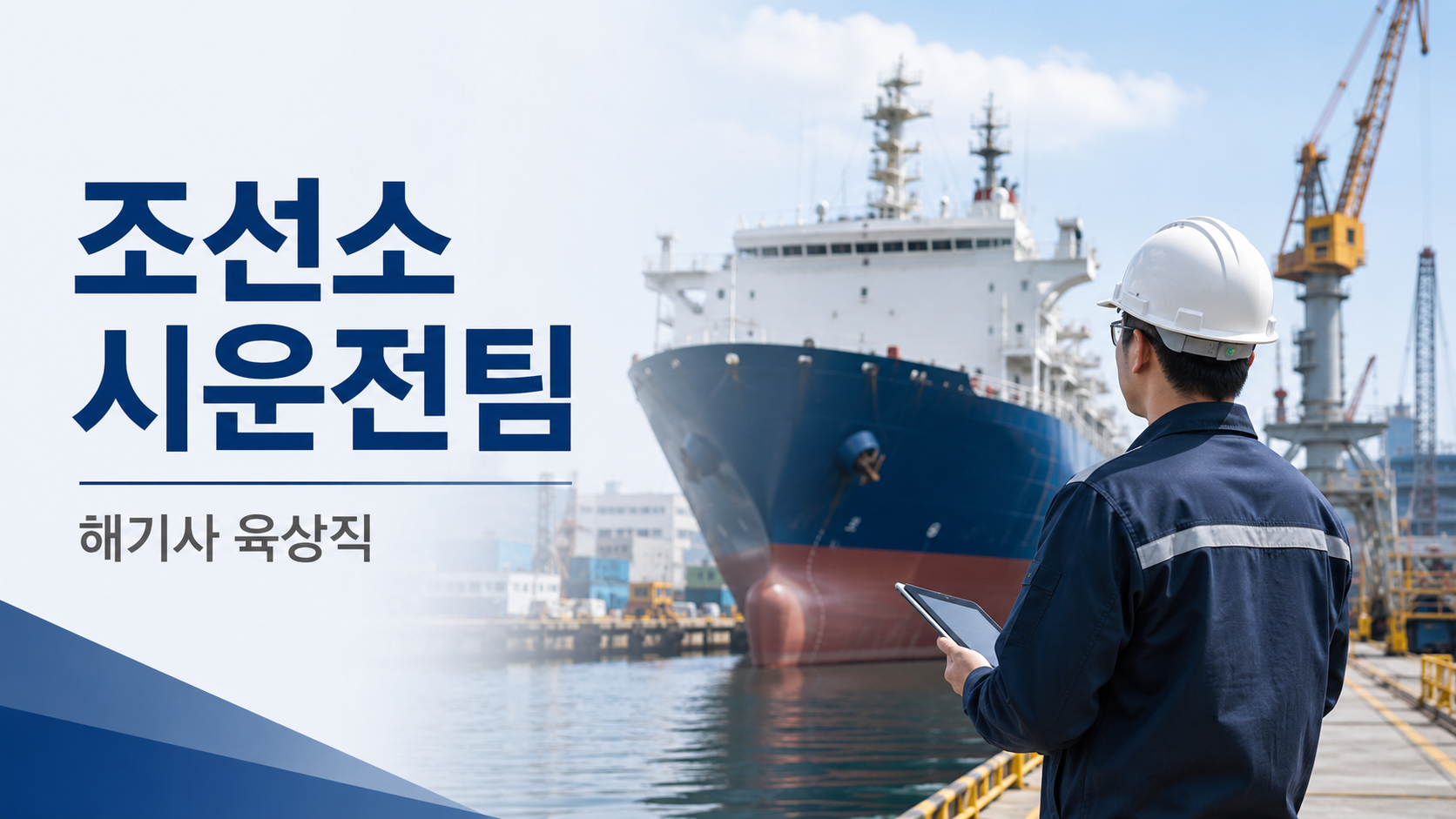 해기사 진로: 조선소 시운전팀, 항해사·기관사 경력은 어떻게 쓰일까