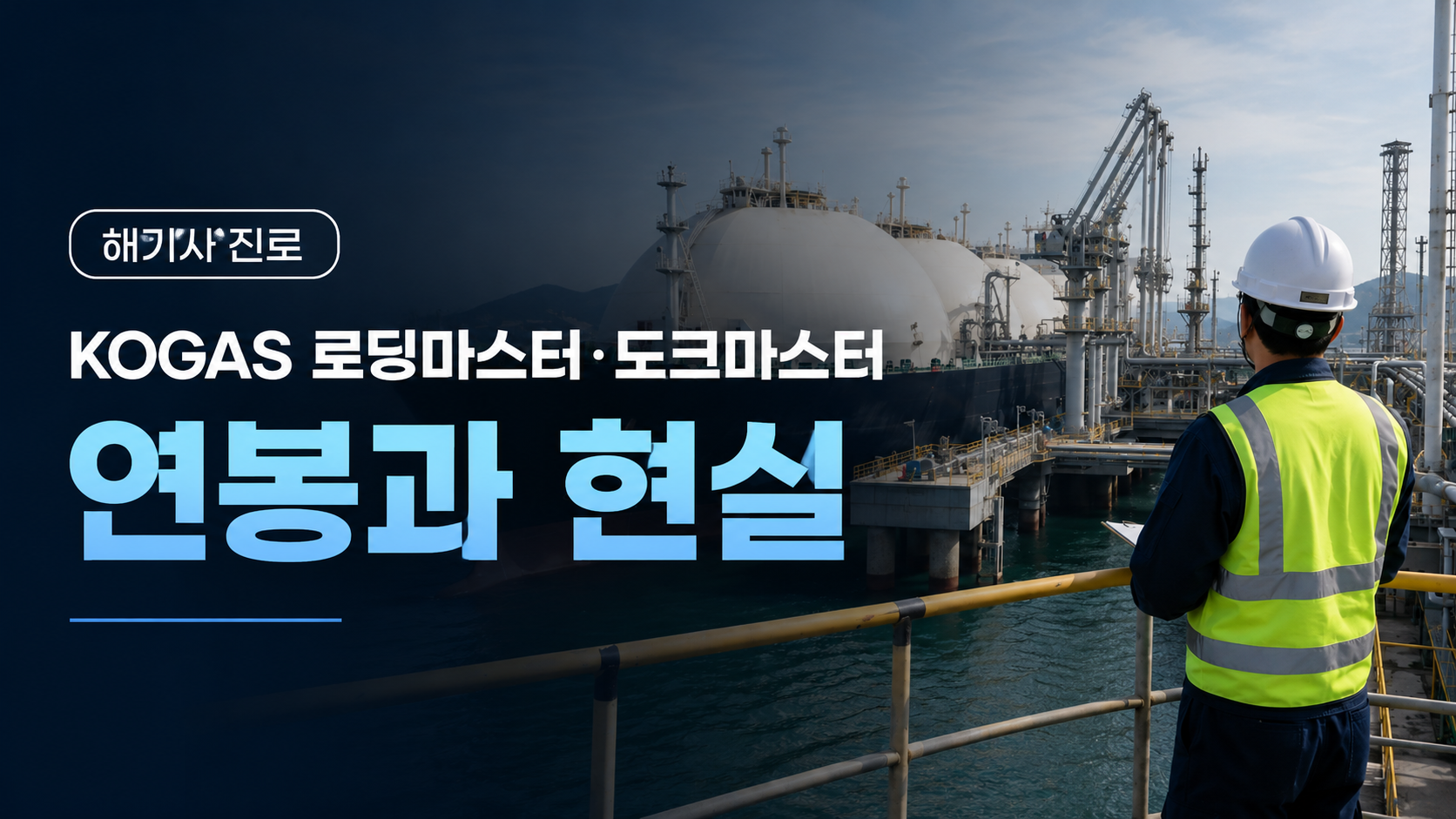 해기사 진로: KOGAS Loading Master·Dock Master 연봉과 현실 정리