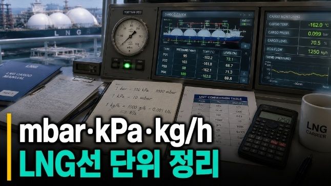 LNG선 정복하기 16편: 카고파트에서 헷갈리는 단위 정리