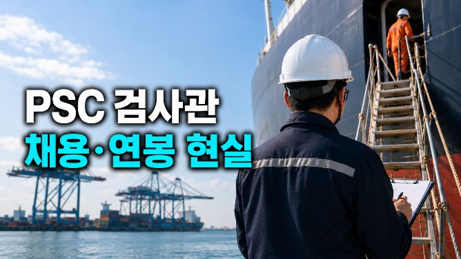 해기사 진로: PSC 항만국통제관, 선박검사관 채용과 연봉 현실 정리