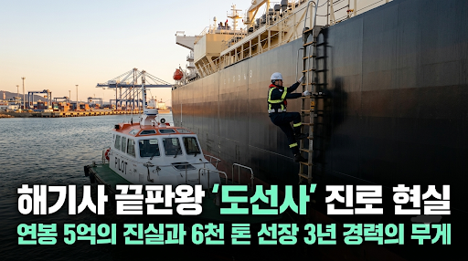 항해사 끝판왕 연봉 5억 도선사 되는 법: 선장 경력 3년, 수습 200회